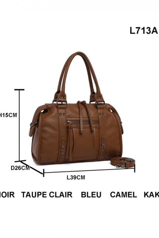 Sacs à main Maroquinerie Camel MILANO BAG L713A Efashion Paris