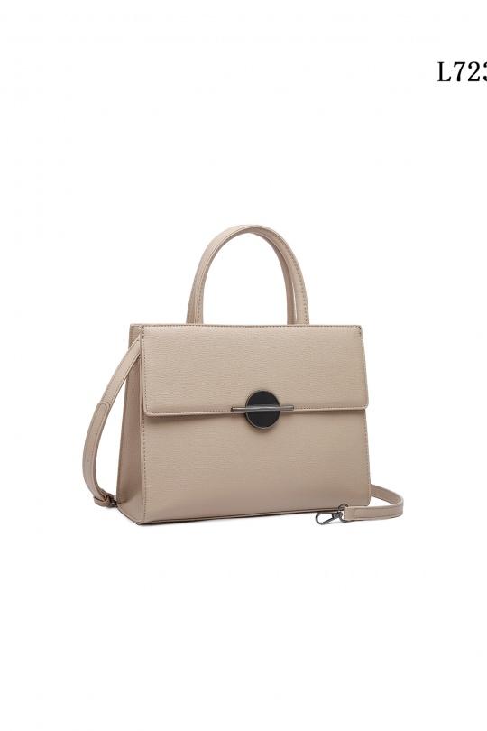 Sacs à main Maroquinerie Taupe clair MILANO BAG L723 Efashion Paris