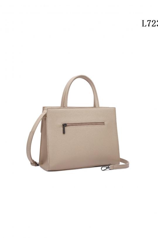 Sacs à main Maroquinerie Taupe clair MILANO BAG L723 Efashion Paris