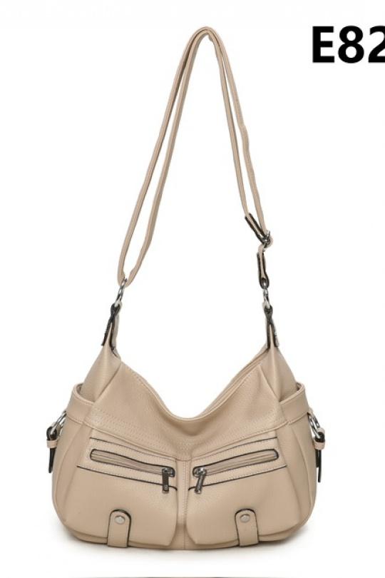 Sacs à bandoulière Maroquinerie Camel MILANO BAG E8252 Efashion Paris