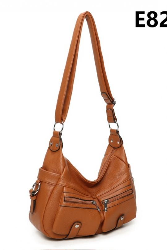 Sacs à bandoulière Maroquinerie Camel MILANO BAG E8252 Efashion Paris