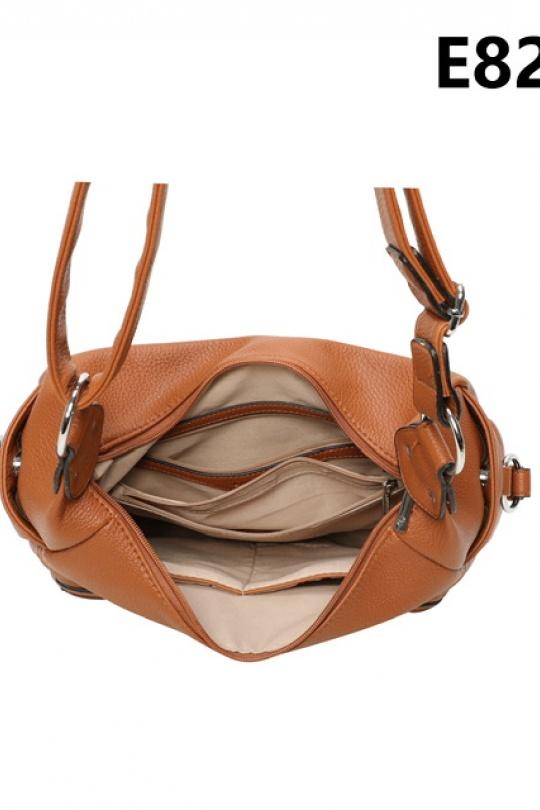 Sacs à bandoulière Maroquinerie Camel MILANO BAG E8252 Efashion Paris