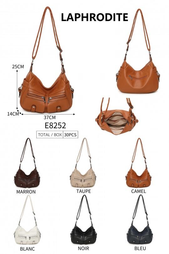 Sacs à bandoulière Maroquinerie Camel MILANO BAG E8252 Efashion Paris