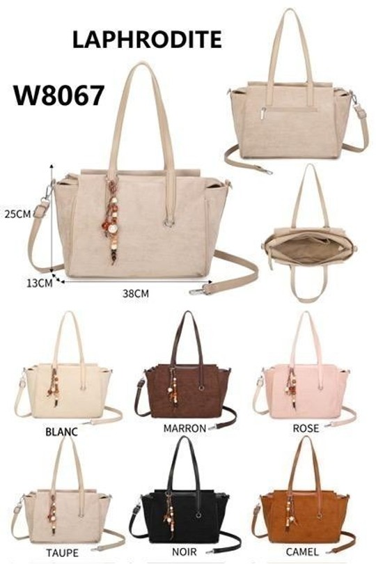 Sacs à main Maroquinerie Taupe clair MILANO BAG W8067 Efashion Paris