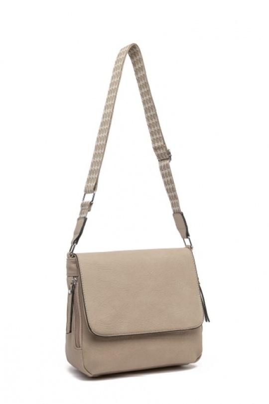 Sacs à bandoulière Maroquinerie Taupe clair MILANO BAG L582 Efashion Paris