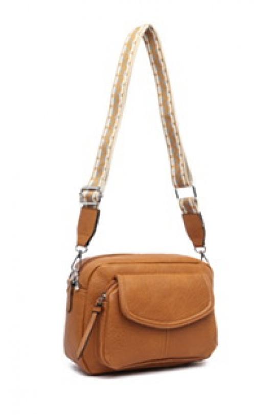 Sacs à bandoulière Maroquinerie Camel MILANO BAG L573 Efashion Paris