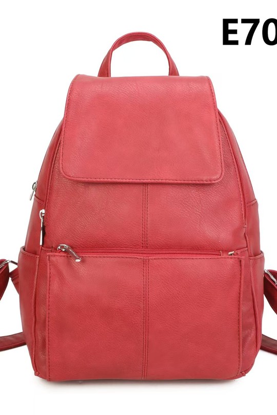 Sac à dos Maroquinerie Taupe foncé MILANO BAG 7053 Efashion Paris