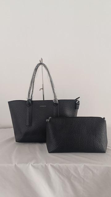 Cabas Maroquinerie Taupe clair MILANO BAG L747 #c Efashion Paris