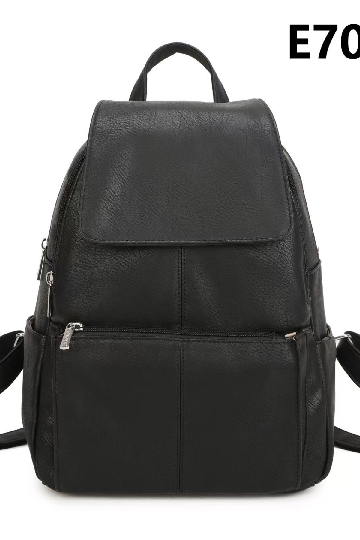 Sac à dos Maroquinerie Taupe foncé MILANO BAG 7053 #c Efashion Paris
