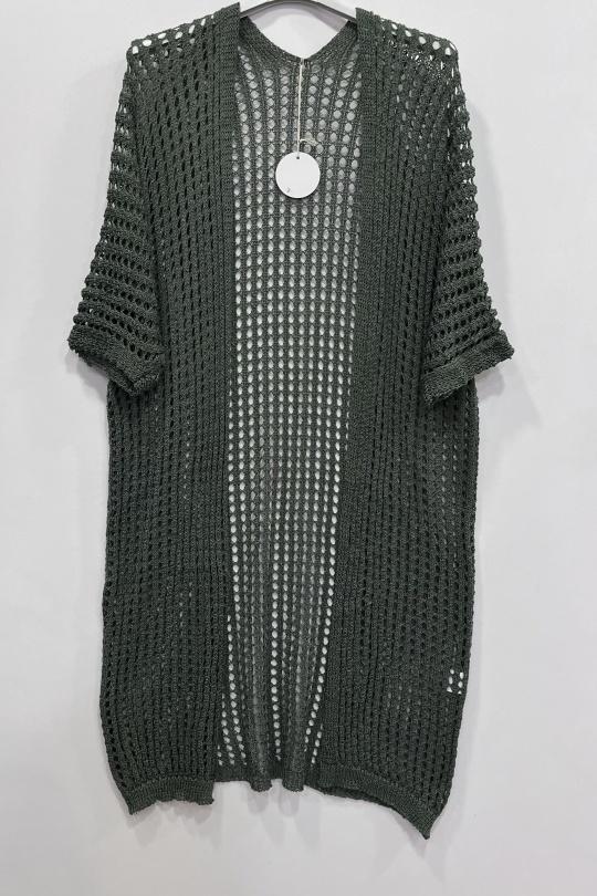 Cardigan Donna Khaki CHEN MODE 2330-2 Efashion Paris