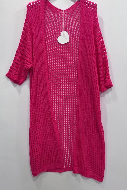 Cardigan Donna Fushia CHEN MODE 2330 Efashion Paris