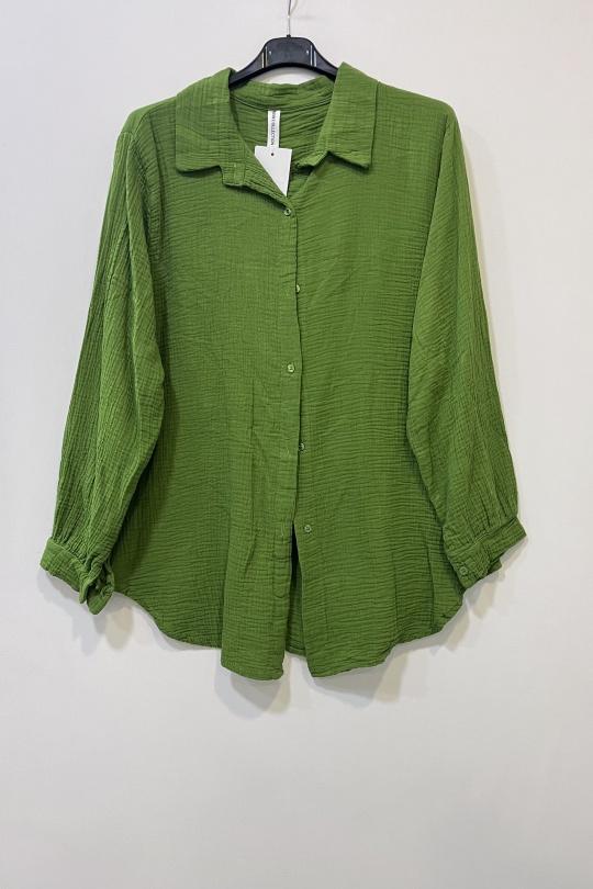 Chemises Femme Vert pomme CHEN MODE 671 Efashion Paris