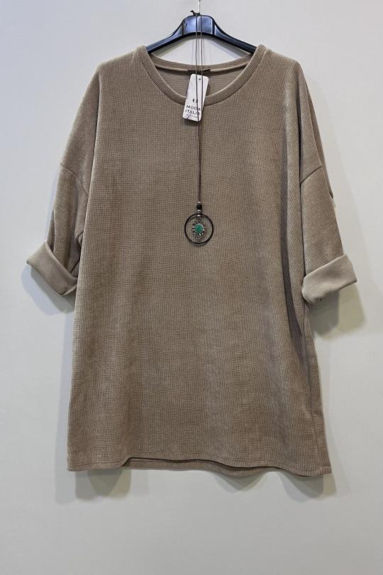 Tunics Women Camel CHEN MODE 257 Efashion Paris