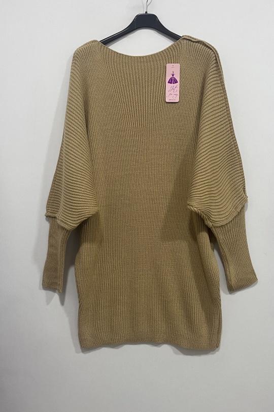 Robes mi-longues Femme Camel CHEN MODE 626 Efashion Paris