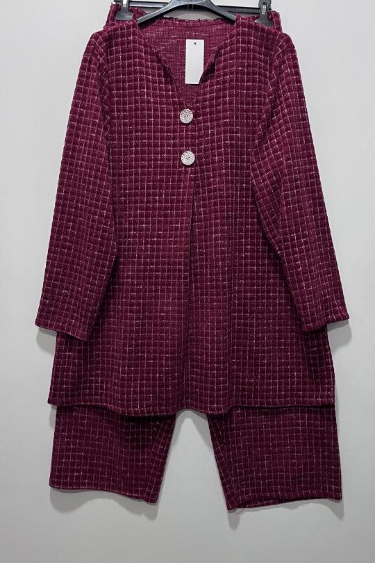 Sets Women Burgundy CHEN MODE 282 Efashion Paris