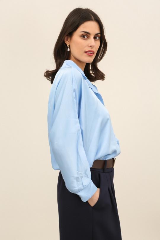 Shirts Women Marine blue CHEN MODE 80308-1 Efashion Paris