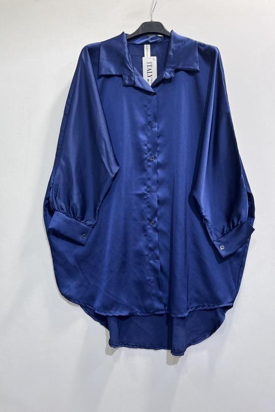 Shirts Women Marine blue CHEN MODE 80308-1 Efashion Paris