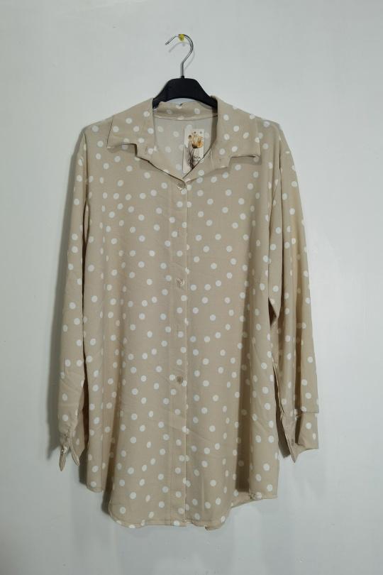Shirts Women Beige CHEN MODE 80885 Efashion Paris
