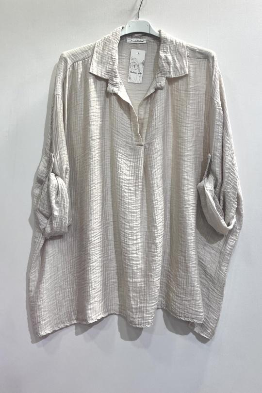 Blouses Women Khaki CHEN MODE 689 Efashion Paris