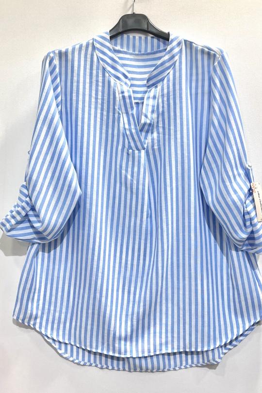 Blouses Femme Bleu ciel CHEN MODE 558 Efashion Paris