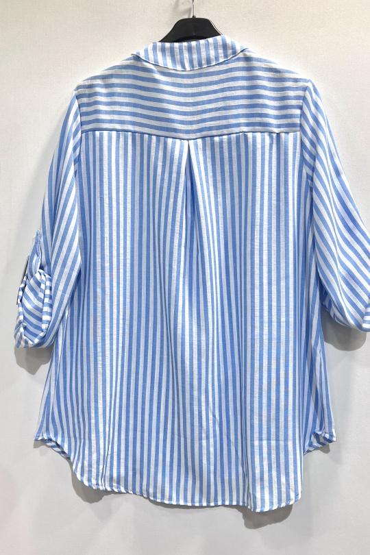 Blouses Femme Bleu ciel CHEN MODE 558 Efashion Paris