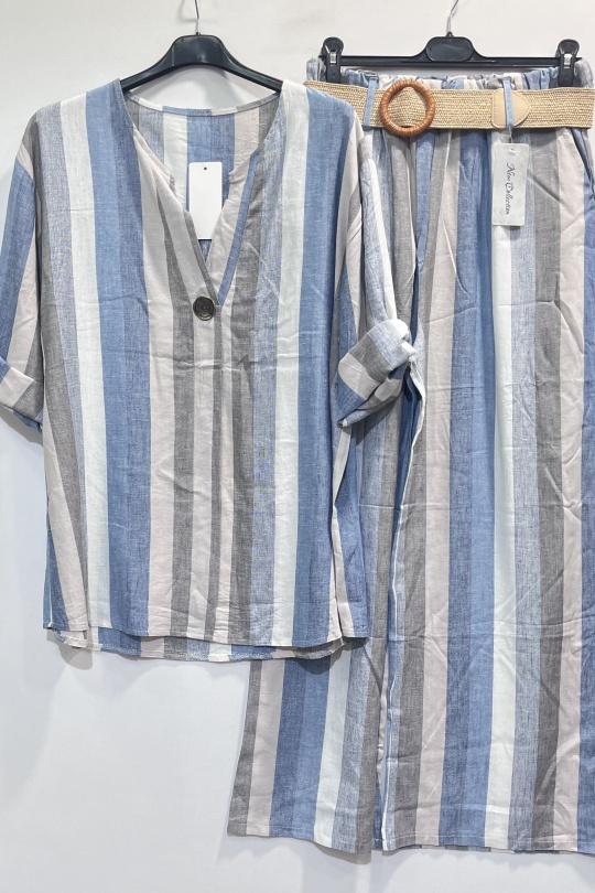 Conjuntos Mujer Sky blue CHEN MODE 6520 Efashion Paris