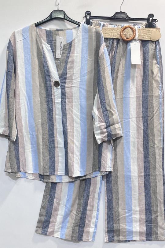 Conjuntos Mujer Sky blue CHEN MODE 6520 Efashion Paris