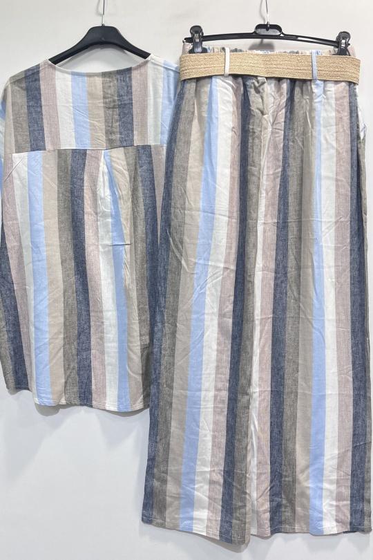 Conjuntos Mujer Sky blue CHEN MODE 6520 Efashion Paris