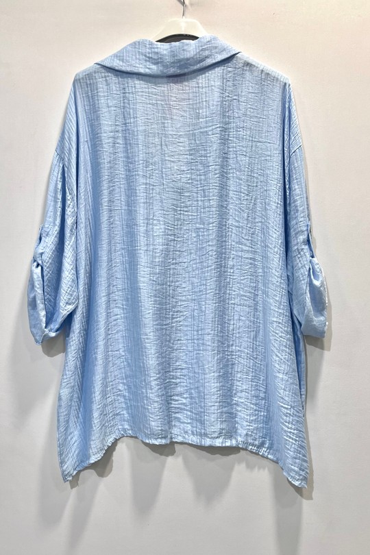 Blouses Femme Turquoise CHEN MODE 6868 Efashion Paris
