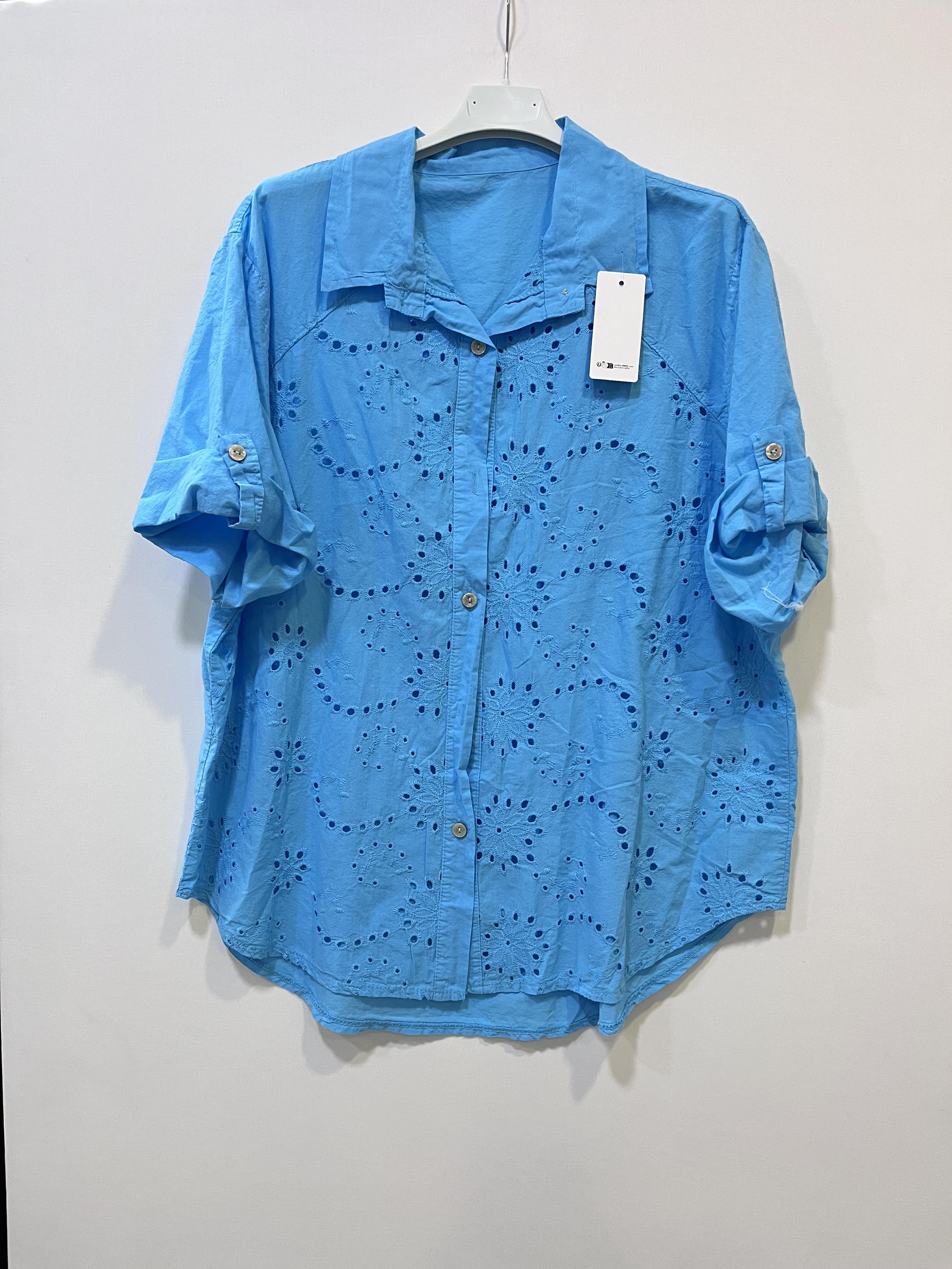 Chemises Femme Cyan CHEN MODE 1007 #c Efashion Paris