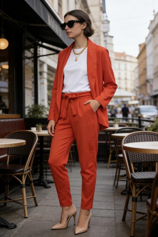 Conjuntos Mujer Orange hk&city 18301 Efashion Paris