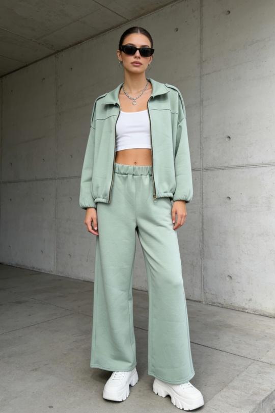 Ensembles Femme Vert d eau hk&city 181043 Efashion Paris