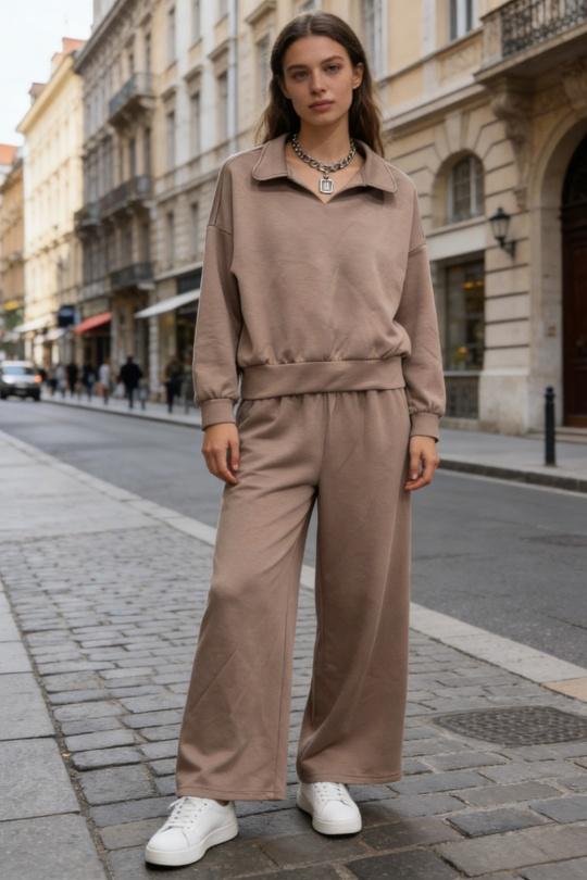 Ensembles Femme Beige hk&city 181045 Efashion Paris