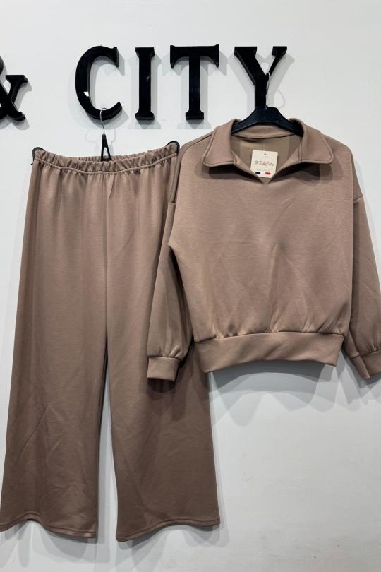 Ensembles Femme Beige hk&city 181045 Efashion Paris