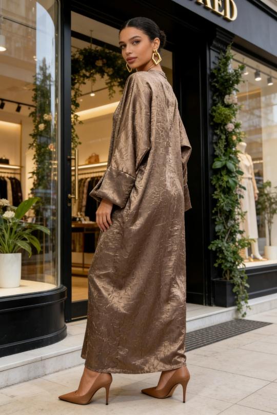 Abaya Femme Beige hk&city 18A1002/1028 Efashion Paris