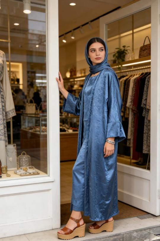 Abaya Femme Beige hk&city 18A1002/1028 Efashion Paris