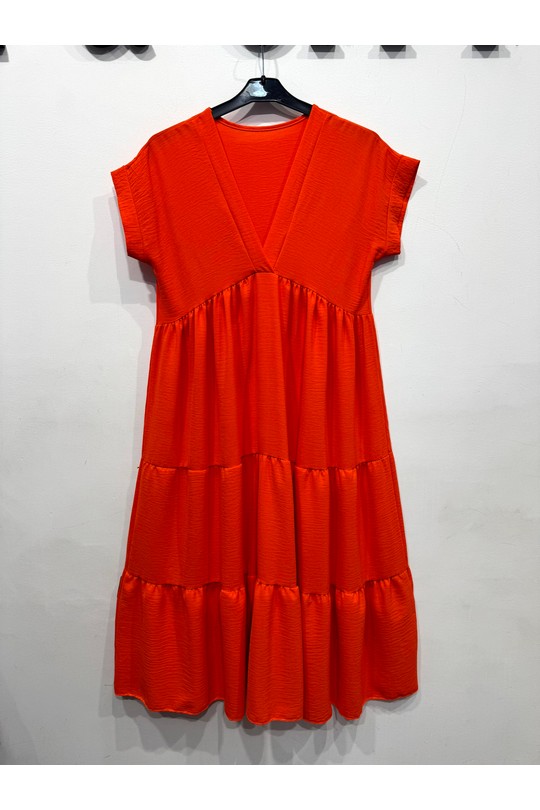 Robes mi-longues Femme Rose hk&city 18711 Efashion Paris