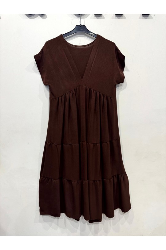 Robes mi-longues Femme Rose hk&city 18711 Efashion Paris