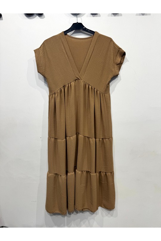 Robes mi-longues Femme Rose hk&city 18711 Efashion Paris