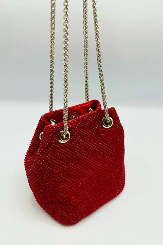 Sacs à bandoulière Maroquinerie Rouge KL 4161 Efashion Paris