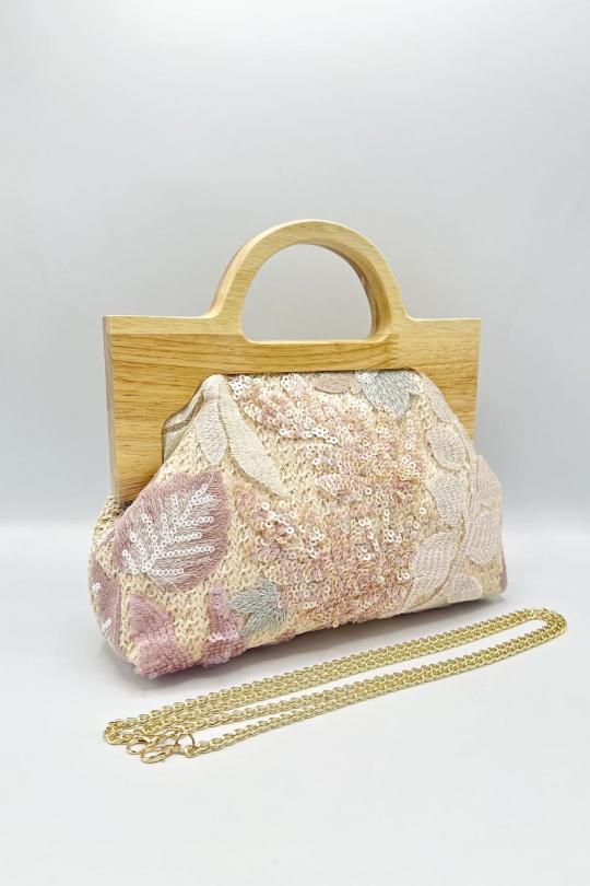 Sacs à main Maroquinerie Rose KL 837 Efashion Paris