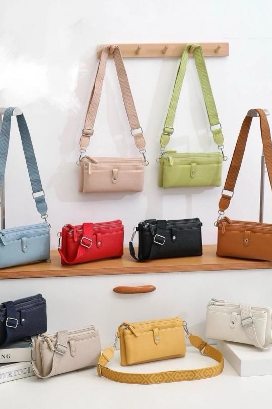 Pochettes Maroquinerie Couleurs mélangées KL 7019 Efashion Paris