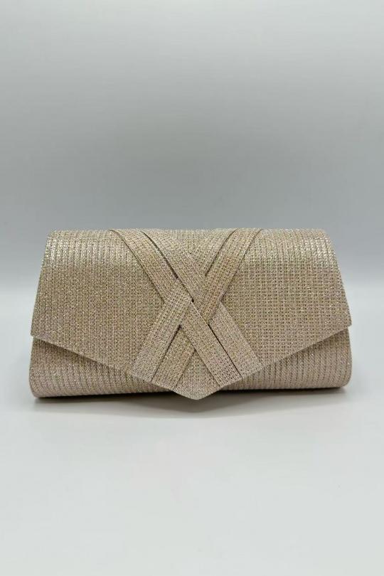 Clutch bags Bags Champagne KL 1049 Efashion Paris