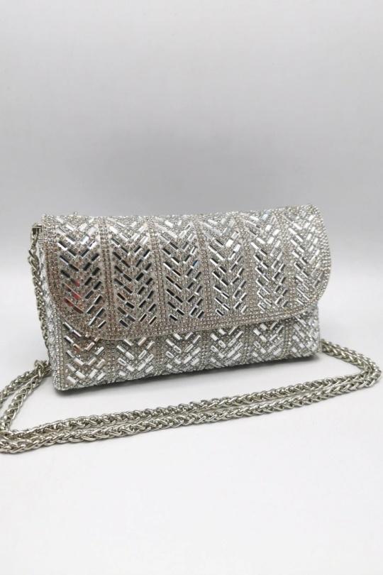 Clutch bags Bags Silver KL 5880 Efashion Paris