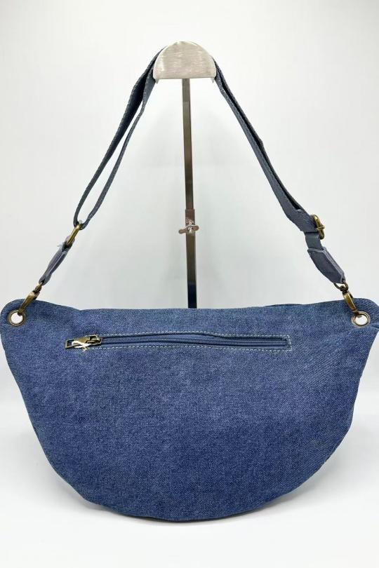 Sacs bananes Maroquinerie Bleu jean KL J026 Efashion Paris