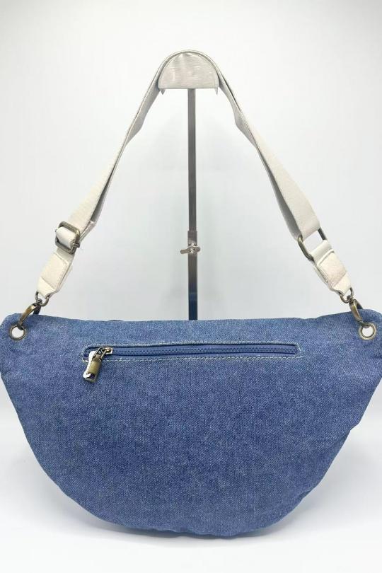 Sacs bananes Maroquinerie Bleu jean KL J026 Efashion Paris
