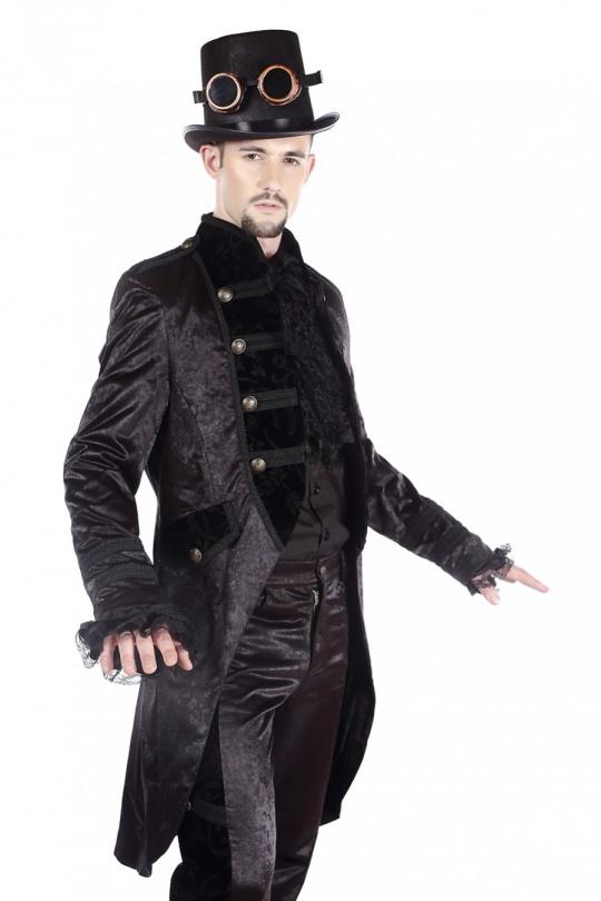 Manteaux Homme Noir pentagramme M080022 Efashion Paris