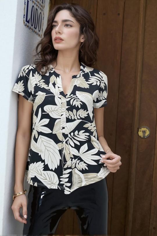 Blusones Mujer Black Genese 1129MC-55 Efashion Paris
