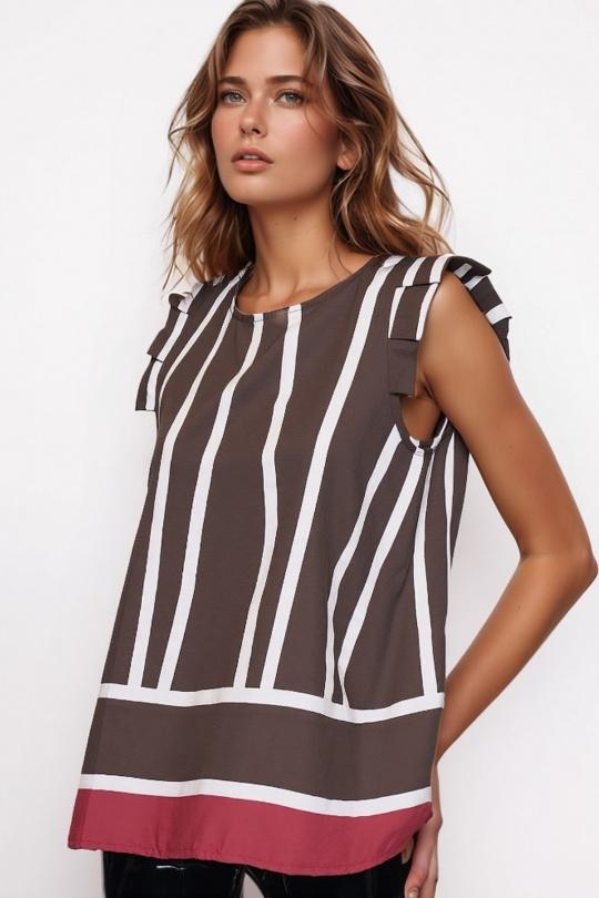 Blouses Women Taupe Genese 17253 Efashion Paris