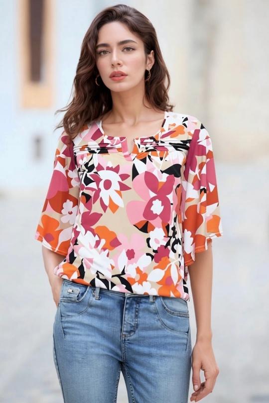 Blouses Femme Corail Genese 1141-16 Efashion Paris